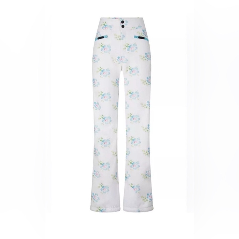 LoveShackFancy x Bogner, Ireen White Floral Ski Pants